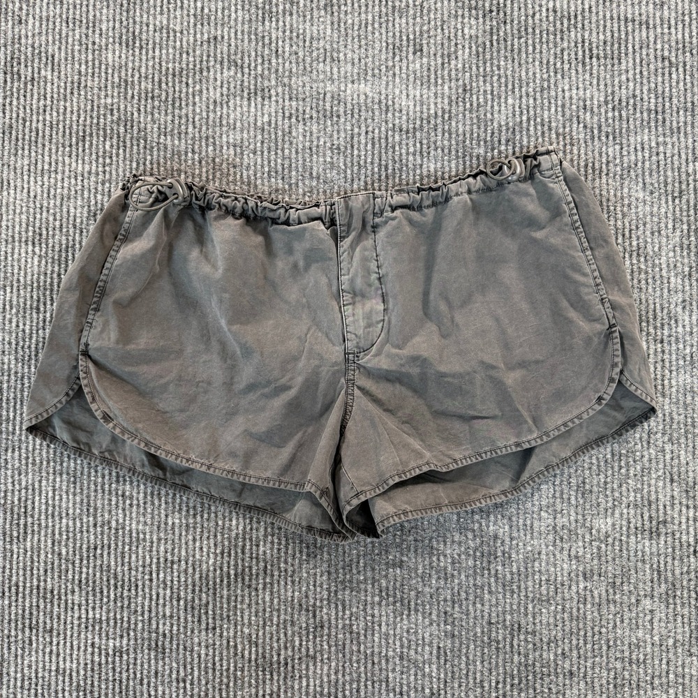 Urban Outfitters Women Dolphin Shorts S Charcoal Grey Cotton Drawstring Waist